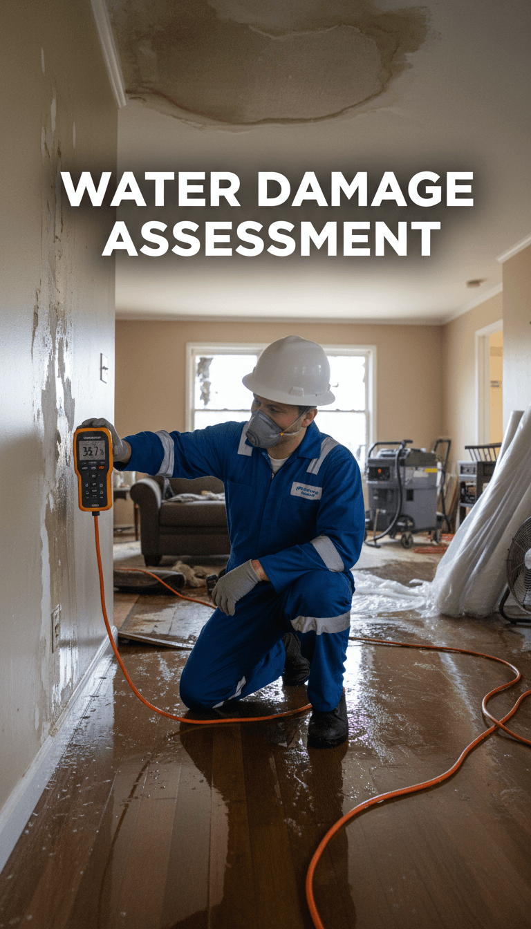 Damage assessment and moisture detection in home